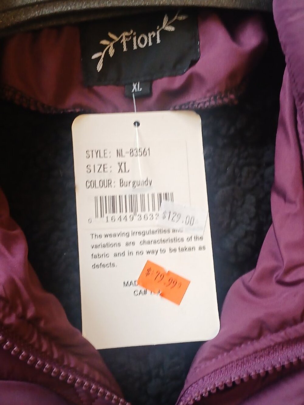 Fiori light weight car jacket